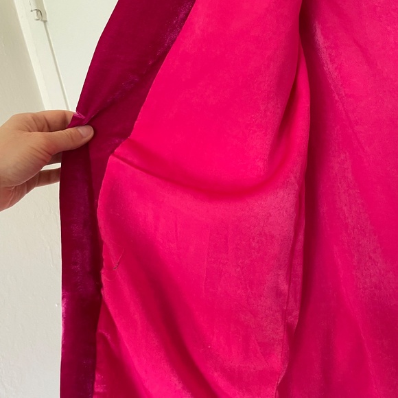 Endless Rose Fuchsia Oversized Velvet Blazer Size S (NWOT) - Picture 10 of 16